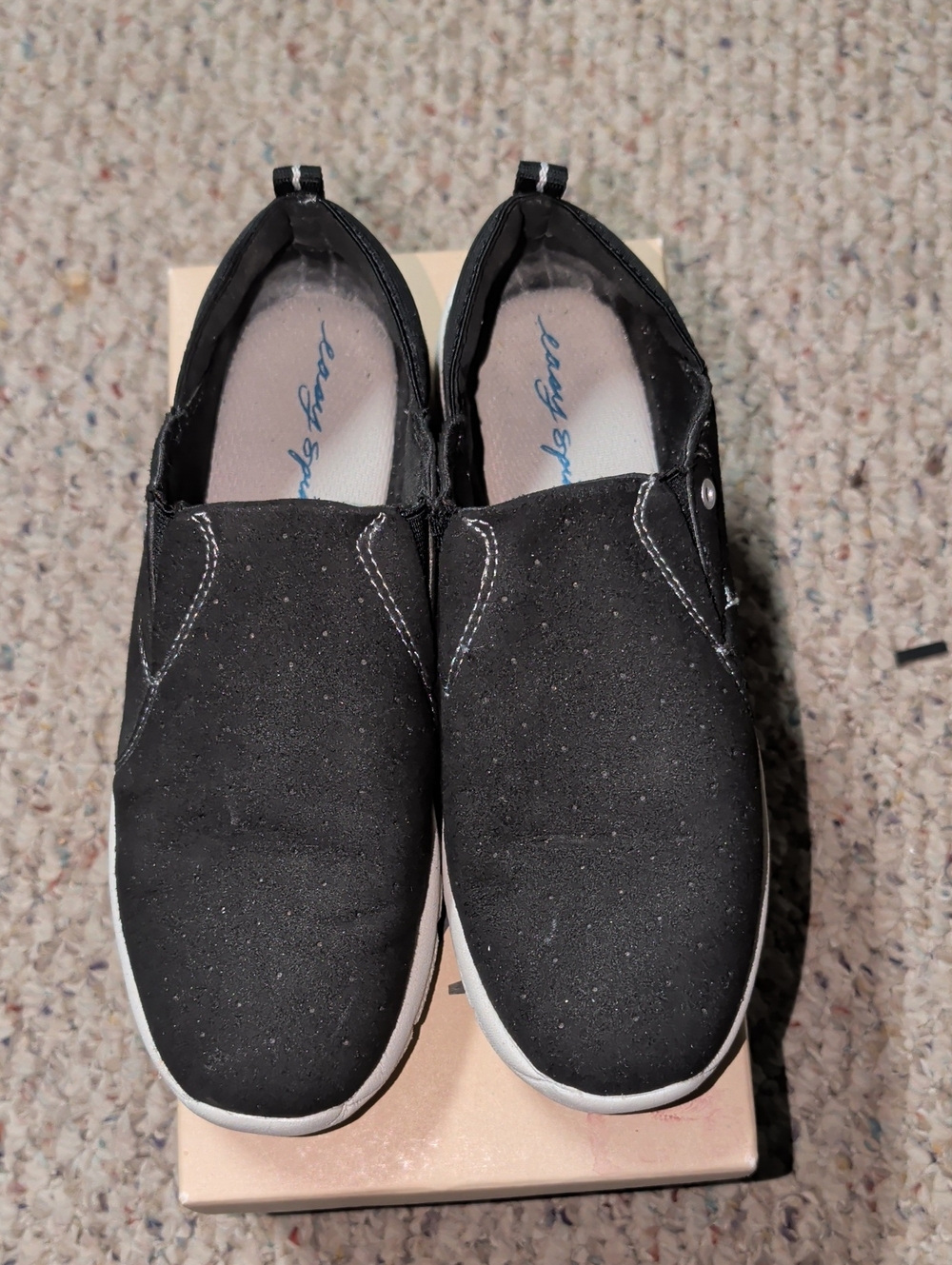 Easy Spirit Black Slip-On Loafers
